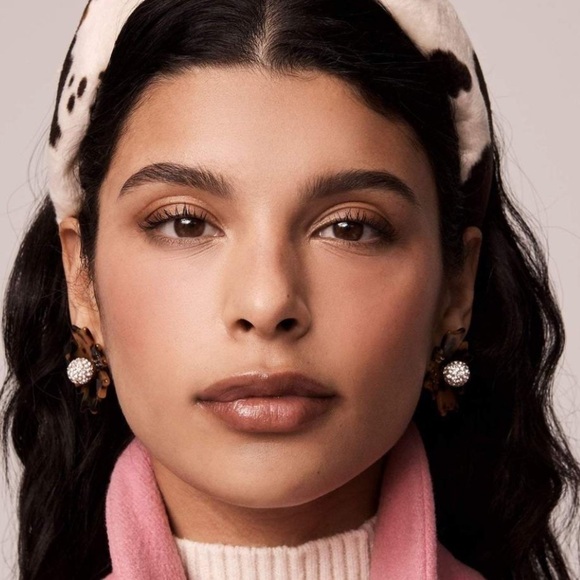 Lele Sadoughi- NWT “Santa Fe” Tortoise Crystal Button Post Earrings - Picture 4 of 5